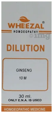Wheezal Ginseng Dilution 10M bottle of 30 ml dilution