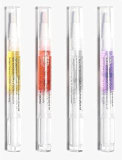 ZAUKY Nail Cuticle Oil Treatment Set, 4 Pieces, Multi-Colour