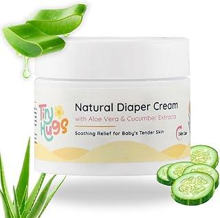 TinyHugs Diaper Rash Cream for Babies with Natural Aloe Vera & Cucumber Extracts | Soothing Relief for Tender Skin | 50g