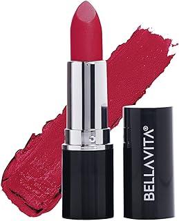 BELLAVITA Comfort Matte Bullet Lipstick| Intense Colour| Creamy Matte Finish| Intense Moisturisation| Smooth Glide | Lipsticks for Women| 4 Hr Stay, Cherry Pop, 4.2 gm