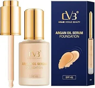 CVB C101A Argan Oil Serum | Nourishing & Hydrating Face and Hair Serum for Smooth, Shiny, Frizz-Free Results | Lightweight, Non-Greasy Formula