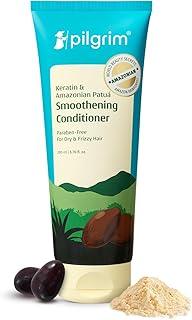 Pilgrim Amazonian Patuá & Keratin Hair Smoothing Conditioner-Unscented- For Dry & Frizzy Hair With Sacha Inchi|Hair Conditioner For Smooth & Silky Hair|Silicone Free|Women & Men|200 Millilitre