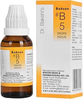 Dr. Bakshi's BAKSON'S HOMOEOPATHY # B 5 Gold Drops (30 ml)