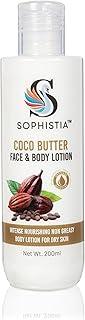 SOPHISTIA Cocoa Butter Face & Body Lotion – Deep Hydration & Skin Softening | Protects Against Dryness & Environmental Damage | Men & Women | 200ml