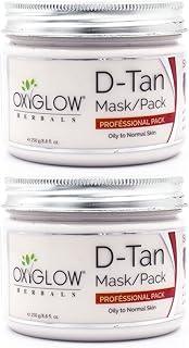 OxyGlow Herbals D-TAN Mask|for lightens and brightens the skin|Tan Removal|Anti Ageing Benefit|Skin Polishing|Fades Pigmentation|All Skin Type 250Gram(Pack of 2)