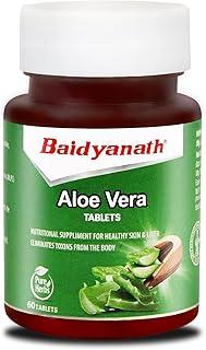 Baidyanath Aloe Vera 60 Tablets | Nutritional Supplement For Healthy Skin And Liver | Eliminates Toxins And Boosts Immune System (Pack of 1)