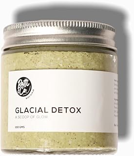 Batti & Co. Glacial Detox Body Scrub | Cream Based Non Foaming Scrub | Infused With Walnut Shell Multani Mitti And Glacial Marine Clay | Exfoliant For Smooth Skin 100Gm