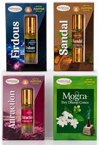 Patanjali Attar/Irta/Eetra ROLL-ON -Pack of 3 -Sandal, Firdous & Atraction (Attar,