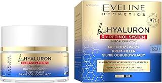 EVELINE COSMETICS 50ML Biohyaluron 3Xretinol System Day & Night Cream for Multi-Nourishing & Intensely Restoring of Skin for Face Cream 60+