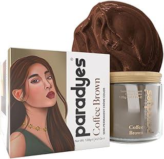 paradyes Top-Up Semi-Permanent Coffee Brown Diy Conditioner Based Hair Colour, 120 Gm,All,1 Count