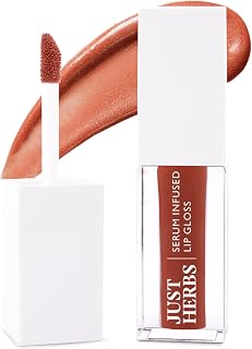 Just Herbs Serum Infused Lip Gloss for Women, Lighweight Non-Sticky High Glossy Moisturizing and Hydrating Lip Gloss 3 ml