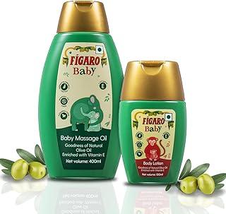 Figaro Baby Massage Oil 400 ml and Figaro Baby Lotion 100 ml