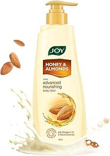 Joy Honey & Almonds Advanced Nourishing Lightweight Body Lotion 750ml | Enriched With Shea Butter | Summer Lotion With Natural Sunscreen Filters | Suitable for Normal to Dry Skin