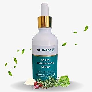AtLifeline Active Hair Growth Serum For Hair Growth & Hair Fall Control 50ml | with Redensyl + Anagain + Rosemary + Procapil + Copper Peptide | For Men & Women