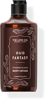 THE LOVE CO. Oud Fantasy Body Lotion - Nourishing Moisturizer Cream for Dry Skin - Suitable for Men and Women with Jojoba Oil, Shea Butter & Vitamin E - 250ml