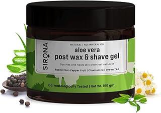 Sirona Natural Mineral Oil Free Post Shave Gel After Shaving Lotion for Men & Women - 100 gm