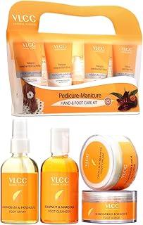 VLCC Pedi Glow Foot Care Kit - 100g + 200ml & VLCC Pedicure - Manicure Hand & Foot Kit - 150g + 60ml | Keeps Your Feet Clear, Soft, and Smooth | Remove Dirt, Impurities & Dead Skin Cells