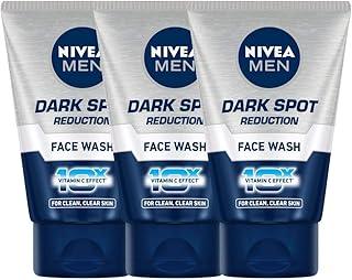 NIVEA MEN Dark Spot Reduction Face Wash 100 g (Pack of 3)| With Ginko and Ginseng Extracts for Clean, Healthy & Clear Skin | 10 X Vitamin C Effect for Radiant Skin |For Dark Spot Reduction