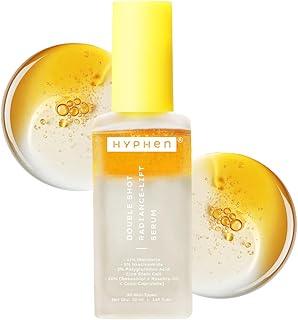 Hyphen 18% Brightening + 20% Collagen Face Serum | Double Serum with 11% Mandarin 5% Niacinamide 2% PGA & Bakuchiol | Brightening & Collagen Boost | Dark Spots & Melanin Reduction | All Skin Type-50ml