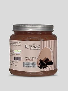 Rubaaz Chocolate Body Scrub, Gentle Exfoliating Formula, 1000g