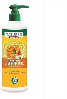 NATURE'S ESSENCE Nourishing Cleansing Milk Almond & Honey, White, Fresh, 400 ml