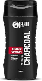 Beardo Activated Charcoal Anti-Pollution Body Wash, 200ml | Deep Pore Cleaning | Removes Dirt & Impurities | Oil Control | Cleanses & Detoxifies Deeply | For Men