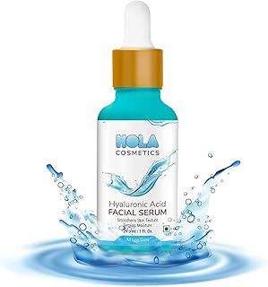 HOLA Cosmetics Hyaluronic Acid Serum, Fades hyperpigmentation, Reduces Inflammation and reduces Signs of Aging & fine lines & age spots (Hyaluronic Acid Serum-PK 2)