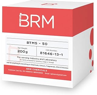 BRM Chemicals BTMS - 50-200 Grams Behentrimonium Methosulfate 50 - For Lotion Making, Creams, Hair Conditioners, Cosmetic Making & DIY Personal Care For Face, Hair, Skin & Body