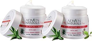 Adven Naturals All Purpose Face Cream | Daily Moisturizer for All Skin Types | Hydrating, Anti-Septic & Anti-Fungal | Aloe Vera, Calendula, Berberis | Non-Greasy | Unisex | 2x100gm