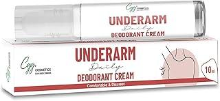 CGG Cosmetics underarm daily deodorant cream,roll on Removes Odour, Keeps Skin Fresh & Clean, Alcohol Free, Paraben Free 10 ML