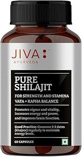 Jiva Pure Shilajit 60 Capsules | Purifies Blood, Rejuvinates Tissues | For Men & Women | 100% Pure & Natural 60 Capsules
