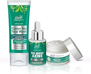 Iba Green Tea Skin Care Regime Combo (Face Wash (100ml) + No More Acne Serum (30ml) + Green Tea Cream (50g))