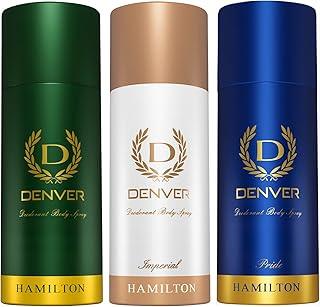 Denver Hamilton, Pride & Imperial Deodorant 150 ML Each, Pack of 3 | Long Lasting Deodorant Body Spray For Men