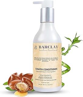 Barclay Italy Keratin Conditioner 300ml | 2% Keratin, 2% Bamboo Silica, 2% Argan Oil & 2% Quinoa Water | Repair, Strengthen & Nourish Damaged, Dry & Frizzy Hair | Sulfate-Free, Vegan, Deep Moisture, Frizz Control, Healthy Shine