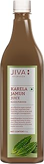 Jiva Karela Jamun Juice | Diabetes Care | 100% Pure & Natural Herbal Juice | Ayurvedic Juice For Immunity Booster For Adults 1L (Pack of 1)