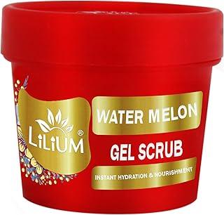 Lilium Water Melon Gel Scrub 100g, For Instant Hydration & Nourishment, Ultra Glow Feel Fresh & Smoothness, No Harmful Chemical & Paraben Free