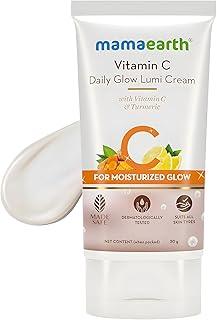 Mamaearth Vitamin C Daily Glow Lumi Cream with Vitamin C & Turmeric for Moisturizing Glow, Moisturizer with Highlighter - 30 g