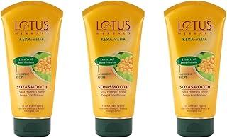 Lotus Herbals Soyasmooth Protein Creme Deep Unscented Conditioner, All Hair Type 150g x (3 Count)