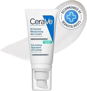 CeraVe Oil Control Gel Cream lightweight Moisturizer for Oily & Combination Skin with Ceramides, Hyaluronic Acid & Niacinamide | Dermatologist Recommended (52ml)