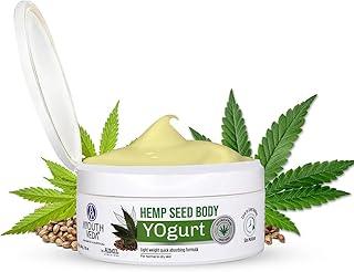 Aimil Ayouthveda Hemp Seed Body Yogurt for All Skin Types | Light Weighted & Quick Absorbing Moisturizer | Non-greasy Formula | Keeps Skin Hydrated & Nourished | Long lasting Hydration (200g)