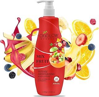 OxyGlow Herbals Mixed Fruit Intense Moisturising Body Lotion With Jojoba Oil & Vitamin C| Hydrates, Refresh the Skin | Reduces open pore | Soft & Supple | 300ml