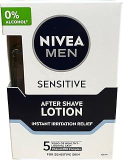 NIVEA MEN Shaving, Sensitive After Shave Lotion for Face, 100ml