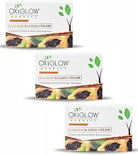 OxyGlow Herbals Bleach Cream Papaya Enriched with Goodness of Papaya| Hydrates & Rejuvenates the Skin| Gives Instant Glow & Exfoliates Dead Skin 50Gram(Pack of 3)