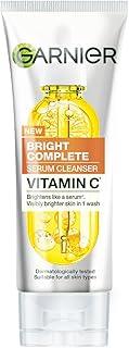 Garnier Vitamin C + Serum Face Wash | Visibly Brighter Skin in Just 1 Wash | Gentle cleanser for Skin Brightening & Tan Removal | For dry, oily, sensitive skin | Facewash for Women & Men | 100gm