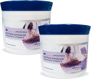 OxyGlow Herbals Saffron Face Massage Cream- Enriched with Vitamin E For Healthy & Glowing Skin 200 Gm (Pack Of 2)