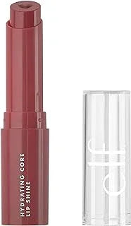 e.l.f. Hydrating Core Lip Shine, Conditioning & Nourishing Lip Balm, Sheer Color Tinted Chapstick, Happy, 0.09 Oz