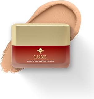 Just Herbs Luxe Infinite Glow Hydrating Foundation | Luxury Makeup | Ayurvedic Skin-Loving Formula | Soft Matte Finish