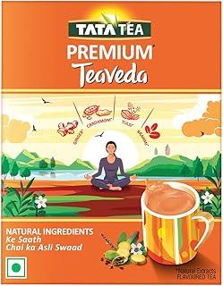 Tata Tea Premium Teaveda | Premium Assam Tea Leaves | With Goodness Of Time-Tested Indian Ingredients -Tulsi, Elaichi, Ginger & Brahmi | Flavoured Tea | 250 Gram