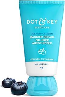 Dot & Key Barrier Repair Oil-Free Moisturizer With 5 Ceramides & Hyaluronic | Instant Oil-Free Hydration, Repairs Damaged Skin barrier | Best for oily, sensitive & combination skin | 50gm
