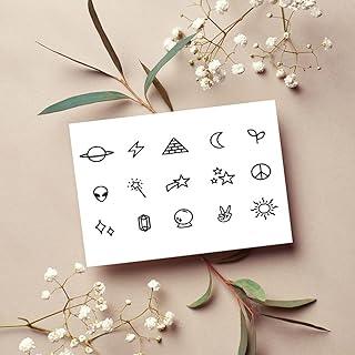 Tatmods Small minimalist Designs Temporary Tattoo For Men And Woman Waterproof Body Tattoo